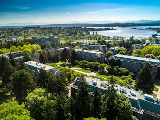 The University of Washington campus on a sunny day